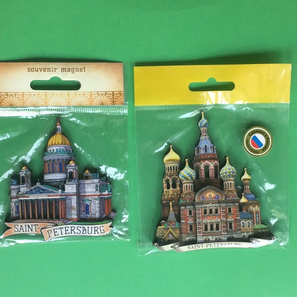 🔺2-3D  Saint Petersburg magnets 🔺